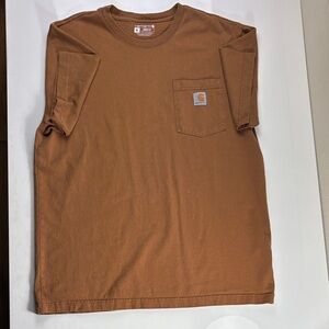 Carhartt Men's Tan Short Sleeve Pocket Tee